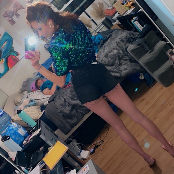 Boohoo Black Jean Shorts for Women - Picture 12 of 16